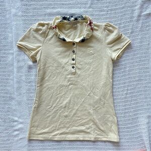 Burberry Brit Baby Yellow Cream Polo Shirt